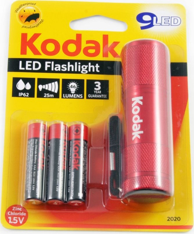 Elektrik dore Kodak LED 9LED, 2W, IP62, i kuq