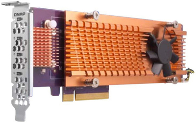 Kartë zgjeruese QNAP QM2-4P-384A - për hard disk SSD M.2 2280 PCIe, (Gen3 x8)                 