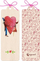 Shenjë leximi druri Cozywood Couple Heart, dizajn çift me zemër, kafe natyrale
