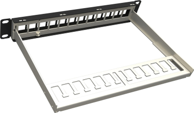 Пач панел Solarix 10\", 12 порти, 1U, црн