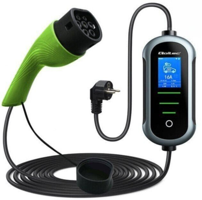 Karikues i lëvizshëm për makina elektrike Qoltec EV 2n1, Type 2, 11kW, Wi‑Fi