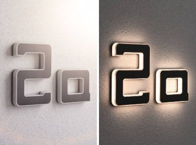 Shkronjë solare LED Paulmann Letter a, për fasadë, ndriçim i ngrohtë, e zezë