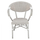 Kolltuk alumini stil bambuje, textilene, 57×57×83 cm (HM5108), gri