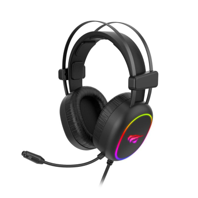 Kufje gaming Havit Gamenote H2016D, me mikrofon, RGB, të zeza