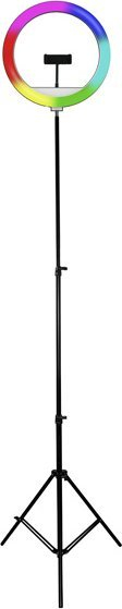 Ring llampë Powerton WPRL2RGB, 13\", LED RGB, me tripod