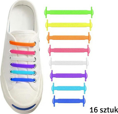 Lidhëse silikoni DA10B No Tie, set 16 copë, elastike, shumëngjyrëshe