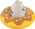 Figurinë Pusheen në donut me çokollatë, dekor, shumëngjyrësh