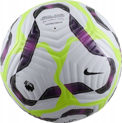 Top futbolli Nike Premier League Flight FZ3033 100, match ball, i bardhë me të verdhë