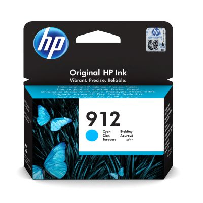 Kartush boje HP 912, cyan, origjinale, për OfficeJet dhe OfficeJet Pro