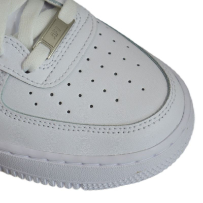 Atlete për kalamoj Nike Air Force 1, lëkurë, taban Nike Air, të bardha