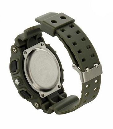 Orë sportive M-TAC Olive 50006001, analoge dhe digjitale, rezistente ndaj ujit, jeshile ulliri