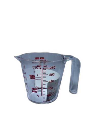 Gote matëse plastike 250ml. UNIMIKS