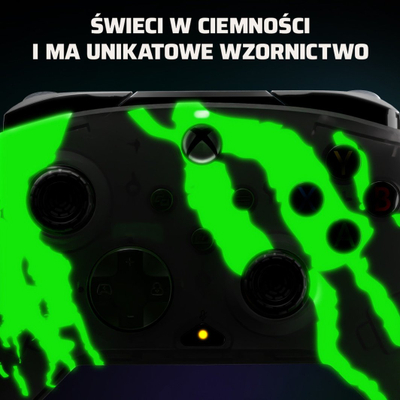Kontroller PDP XS Rematch, me kabllo, i zi / i gjelbër