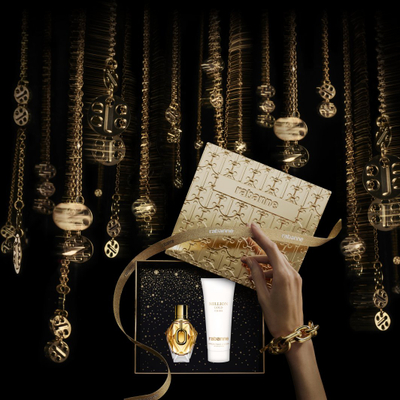 Set parfum dhe body lotion Rabanne Million Gold, EDP 50 ml, locion trupi 100 ml, për femra