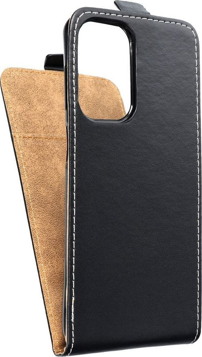 Futrollë vertikale Slim Flexi Fresh për Samsung A23 5G, lëkurë eko, me magnet, e zezë
