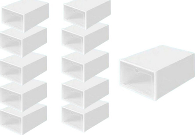 Raft modular për këpucë LEAN, me 5 ndarje, me aksesorë, transparent