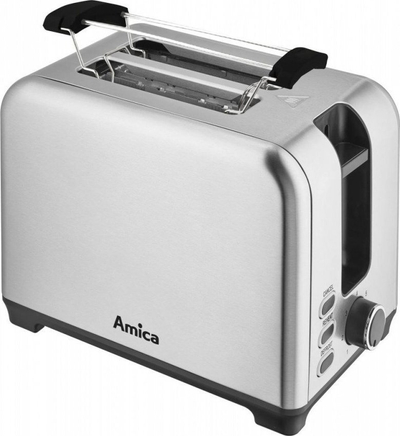 Toster Amica TF3043, 800W, 2 feta, argjend