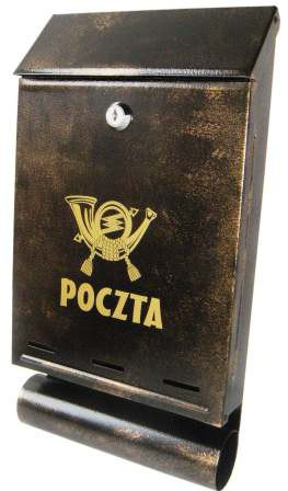 Kuti postare Metalbud Mailbox A-4T me tub, metal, antike