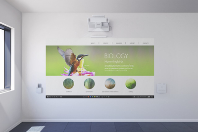 Projektor interaktiv Epson EB-1485Fi, 100-155", Full HD, i bardhë