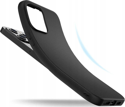 Kapak telefoni Matt Protect për Xiaomi Redmi Note 12S, silikon i butë, mat, i zi