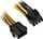 Kabllo adaptuese Akasa AK-CBPW23-20, PCIe 8-pin në ATX EPS 8-pin, 0.2m, zi verdhë