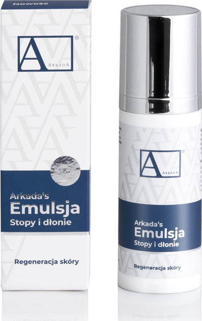 Emulsion rigjenerus për duar edhe këmbë Arkada, 75 ml, me kolagjen, i bardhë