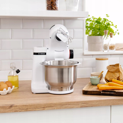 Robot kuzhine Bosch MUM Serie 2 MUMS2EW30, 700W, tas inoksi 3.8L, i bardhë