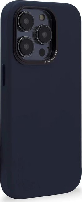 Кожен заден капак Decoded Leather Backcover за Apple iPhone 14 Pro, MagSafe, челично сина
