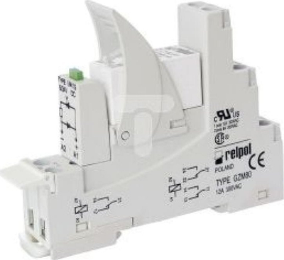 Relé ndërfaqe Relpol PI84-024DC-M41G-TS-2012, 2P 8A, 24V DC, gri
