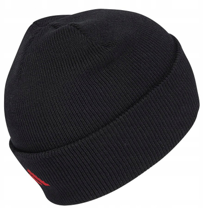 Kapelë beanie Adidas Bayern Munich Woolie IX5694, 100% poliester i ricikluar, e zezë