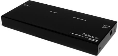 Ndarës HDMI StarTech.com me 2 porta, rrit sinjalin, Full HD 1080p, i zi