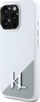 Kapak telefoni Karl Lagerfeld Silicone Initial Logo për iPhone 16 Pro Max 6.9", MagSafe, i bardhë