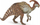 Figurinë dinosauri Parasaurolophus, lodër për kalamoj, shumëngjyrëshe