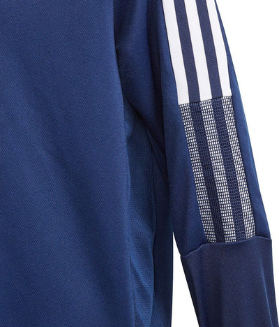 Bluzë trajnimi për kalamoj Adidas Tiro 21 Training Top Youth GK9661, AEROREADY, me mëngë të gjata, blu navy