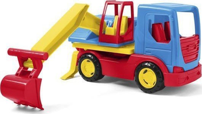 Lodër eskavator Wader Tech Truck, 27cm, plastikë rezistente, shumëngjyrëshe