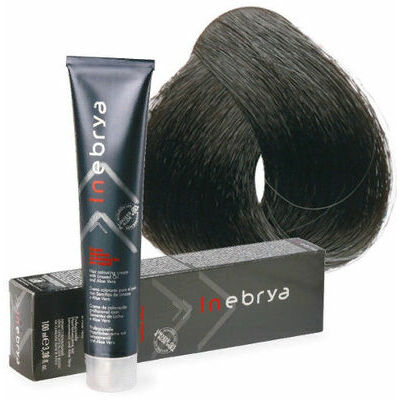 Ngjyrë për flokë Inebrya 1/0, e zezë, 100 ml