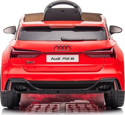 Makina elektrike për kalamoj Audi RS6, me telekomandë, LED, e kuqe
