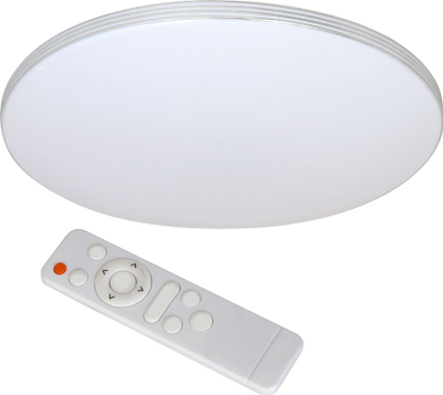Lampë tavani LED Milagro Siena, 35cm, me telekomandë, e bardhë