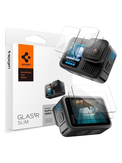 Xham mbrojtës për ekran Spigen Glass TR Slim Multi Pack, set 2 copë, për GoPro Hero 13, transparent