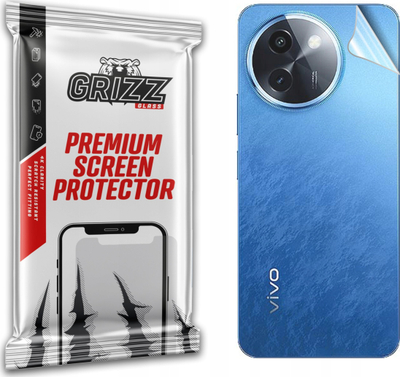 Folie mbrojtëse për pjesën e pasme Grizz SatinSkin për Vivo Y200i, transparente, përfundim satin