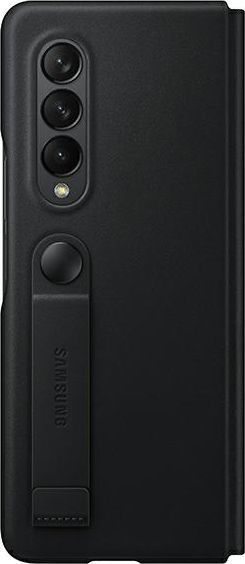 Mbështjellëse lëkure me kapak për Samsung Galaxy Z Fold 3, e zezë