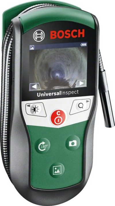 Kamerë inspektimi Bosch UniversalInspect, kokë 8 mm, kabllo 0.95 m, ekran me ngjyra