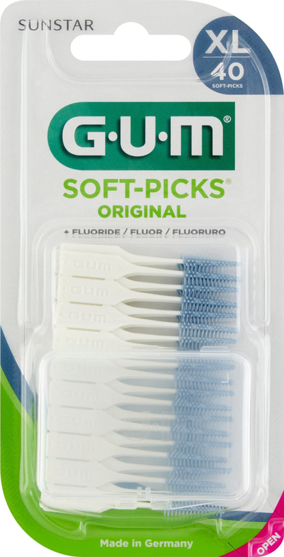 Pastrues ndërdhëmbësh Sunstar GUM Soft-Picks X-Large, 40 copë, i gjelbër