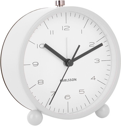 Orë me alarm Karlsson KA5787WH, e bardhë
