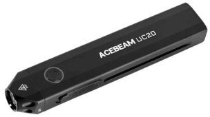 Elektrik dore Acebeam UC20, 1000lm, dritë e bardhë e kuqe dhe UV, i zi