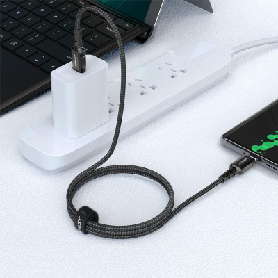 Kabllo USB C në USB C Acefast, 1.2m, 60W, i zi