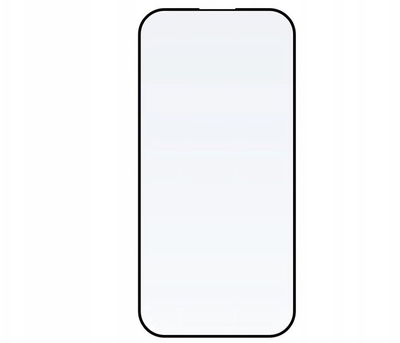 Xham mbrojtës FIXED Armor për iPhone 15 Pro, 9H, shtresë AR, i zi