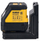 Nivel lazer DeWalt DCLE14201GB me rreze të gjelbër, karikim USB‑C, i verdhë