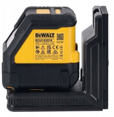 Nivel lazer DeWalt DCLE14201GB me rreze të gjelbër, karikim USB‑C, i verdhë