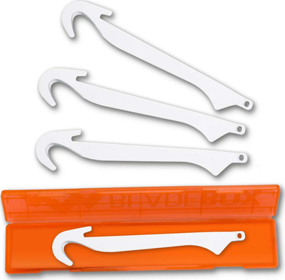 Tehe zëvendësuese Outdoor Edge Razor Gut Hook, 7.6 cm, set 4 copë